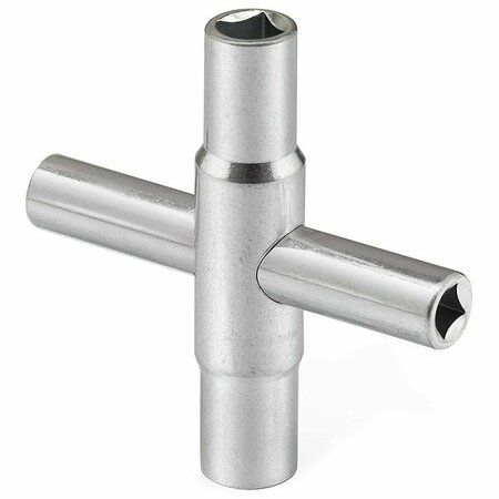 THRIFCO PLUMBING 4 Way Sillcock Key Wrench Fits Faucet, Spigots and Most Valves 4400358
